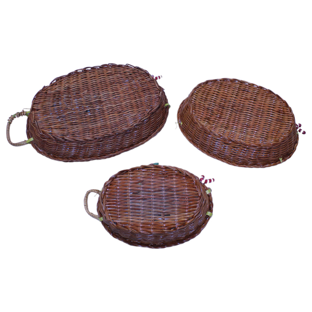 Spinnaker Snowman Serving Dishes Set of 3 With Baskets and Holiday Charms - Picture 8 of 13